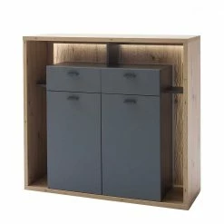 115x108x40 Design Highboard In Eiche Optik - Dalavera