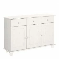 118x76x35 Kiefer Kombi-Kommode In Weiß - Oncerta