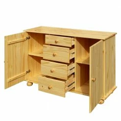 119x81x38 Landhaus Kombi Kommode Mit Kugelfüßen - Kascanu -Landuva Shop 119x81x38 landhaus kombi kommode mit kugelfuessen aus kiefer massivholz kascanu 02