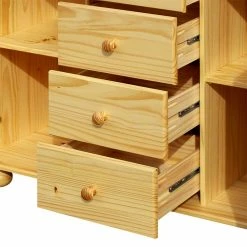 119x81x38 Landhaus Kombi Kommode Mit Kugelfüßen - Kascanu -Landuva Shop 119x81x38 landhaus kombi kommode mit kugelfuessen aus kiefer massivholz kascanu 04