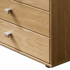 120cm Kombi Kommode Aus Eiche Massivholz - Emdsiva -Landuva Shop 120cm kombi kommode aus eiche massivholz mit fuenf schubladen tuer emdsiva 02