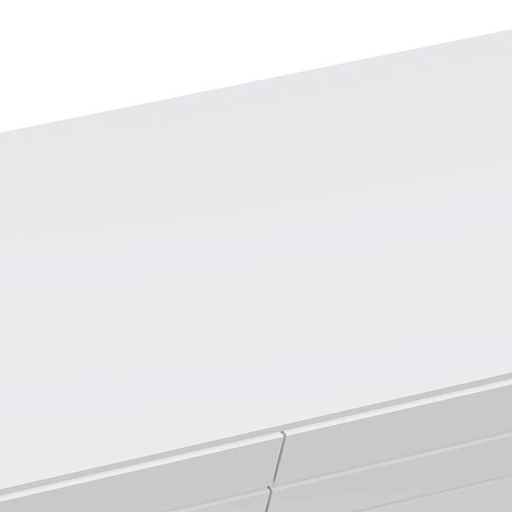 120x70x40 Weiße Kommode mit Metallfüßen in Gold - Pestrov 120x70x40 Weiße Kommode Mit Metallfüßen In Gold - Pestrov -Landuva Shop 120x70x40 weisse kommode mit metallfuessen in gold 6 schubladen pestrov 04