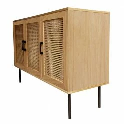 120x76x39 3-türige Kommode Mit Wiener Geflecht - Esholda -Landuva Shop 120x76x39 3 tuerige kommode mit wiener geflecht in natur mit schwarz esholda 02