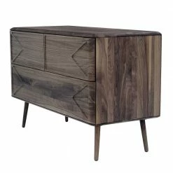 120x78x40 Design Kommode Aus Nussbaum - Rivossa