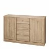 120x80x35 Kombikommode In Sonoma-Eiche - Madadria