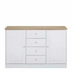 120x80x35 Kommode In Weiß Mit Sonoma Eiche - Nudion I 4 120x80x35 Kommode In Weiß Mit Sonoma Eiche - Nudion I -Landuva Shop 120x80x35 kommode in weiss mit sonoma eiche modernes landhaus nudion i 02