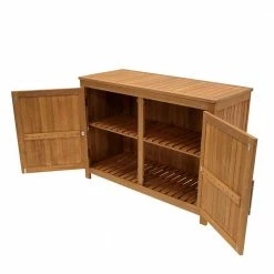 120x85x50 Outdoor Schrank Mit Doppeltür - Timos -Landuva Shop 120x85x50 outdoor schrank mit doppeltuer aus eukalyptusholz geoelt timos 04