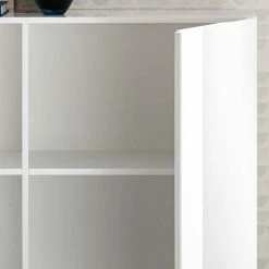 121x90x44 2-türige Kommode Auf Sockel - Kerym -Landuva Shop 121x90x44 2 tuerige kommode auf sockel in weiss hochglanz kerym 04