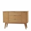 122 Cm Breites Sideboard In Eiche Geölt - Number -Landuva Shop 122 cm breites sideboard in eiche geoelt mit retro 4 fuss gestell number f