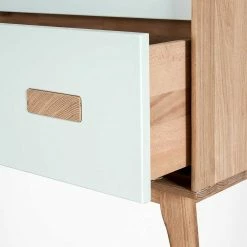 123x77x50 Kommode In Weiß & Eiche - Julecas -Landuva Shop 123x77x50 kommode in weiss eiche mit drei schubladen soft close julecas 05