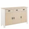 125x80x35 Scandi Kommode Zweifarbig - Airina