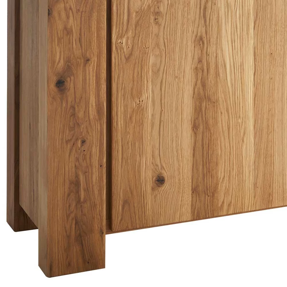 130x8x45 Türen-Kommode aus geölter Wildeiche - Sympatia 130x8x45 Türen-Kommode Aus Geölter Wildeiche - Sympatia -Landuva Shop 130x8x45 tueren kommode aus geoelter wildeiche mit metallgriffen sympatia 02