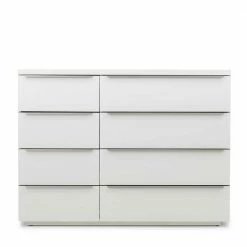 130x97x45 Moderne Kommode Mit Acht Schubladen - Kalis 4 130x97x45 Moderne Kommode Mit Acht Schubladen - Kalis -Landuva Shop 130x97x45 moderne kommode mit acht schubladen in weiss mit metallgriffen kalis 02