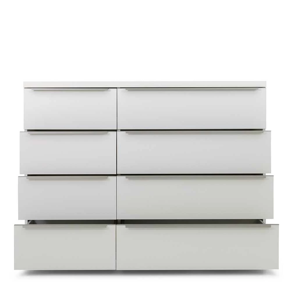 130x97x45 Moderne Kommode mit acht Schubladen - Kalis 130x97x45 Moderne Kommode Mit Acht Schubladen - Kalis -Landuva Shop 130x97x45 moderne kommode mit acht schubladen in weiss mit metallgriffen kalis 04