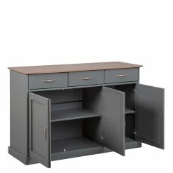 131x86x45 Landhaus Anrichte In Grau & Braun - Nepplan 4 131x86x45 Landhaus Anrichte In Grau & Braun - Nepplan -Landuva Shop 131x86x45 landhaus anrichte in grau braun aus kiefer massivholz nepplan 02