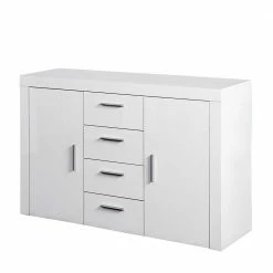 134x86x40 Hochglanz Kommode Mit 2 Türen - Runicava