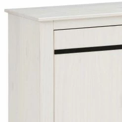 135x80x35 Kombi-Kommode In Weiß Mit Schwarz - Manduza -Landuva Shop 135x80x35 kombi kommode in weiss mit schwarz aus massivholz metall manduza 04