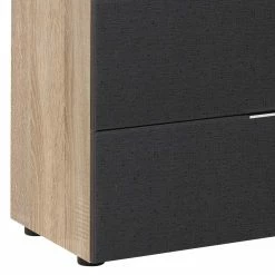 136x99x40 Große Kommode In Anthrazit Glas - Mangoa -Landuva Shop 136x99x40 grosse kommode in anthrazit glas sonoma eiche holzdekor mangoa 03