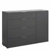136x99x40 Kommode Mit Vier Schubladen & Tür - Ejedan -Landuva Shop 136x99x40 kommode mit vier schubladen tuer in anthrazit ejedan f