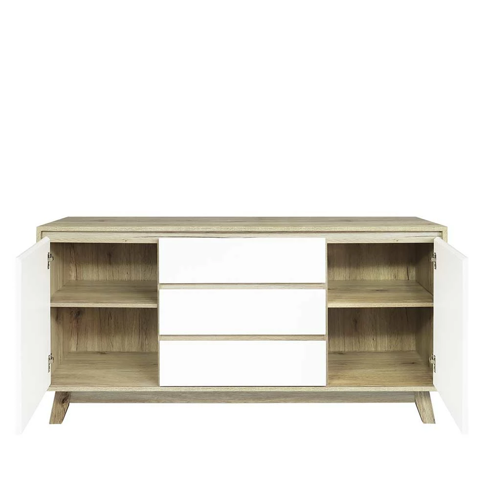 140x75x40 Kombi-Kommode im Skandinavischen Stil - Moose 140x75x40 Kombi-Kommode Im Skandinavischen Stil - Moose -Landuva Shop 140x75x40 kombi kommode im skandinavischen stil in weiss natur moose 05