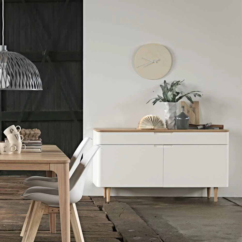 140x76x45 Türen Kommode mit Schublade - Svessia 140x76x45 Türen Kommode Mit Schublade - Svessia -Landuva Shop 140x76x45 tueren kommode mit schublade in weiss mit eiche bianco svessia 04