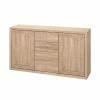 140x80x35 Sideboard In Holzoptik Sonoma-Eiche - Caroglu -Landuva Shop 140x80x35 sideboard in holzoptik sonoma eiche mit sockelgestell caroglu f