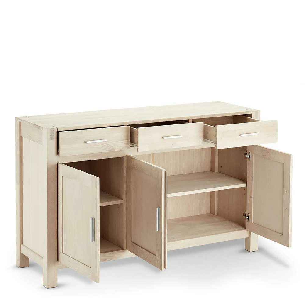 140x86x45 Kombi-Kommode in Eiche geseift - Neclos 140x86x45 Kombi-Kommode In Eiche Geseift - Neclos -Landuva Shop 140x86x45 kombi kommode in eiche geseift teilmassiv neclos 02