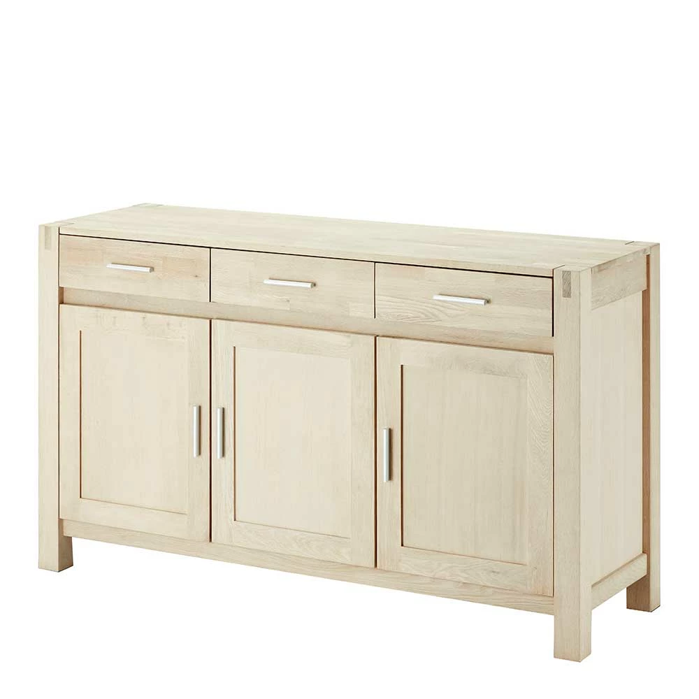 140x86x45 Kombi-Kommode in Eiche geseift - Neclos 140x86x45 Kombi-Kommode In Eiche Geseift - Neclos -Landuva Shop 140x86x45 kombi kommode in eiche geseift teilmassiv neclos f