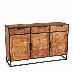 140x90x40 Rustikale Kommode Mit Bügelgestell - Evradon