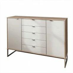 141x105x43 Sideboard In Beige Glas - Crascanu