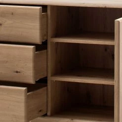 144x84x44 Designer Sideboard Zweifarbig - Larinca -Landuva Shop 144x84x44 designer sideboard zweifarbig in eichefarben grau larinca 05