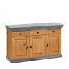 144x85x45 Landhaus Anrichte Mit Drei Schubladen - Eshelas I