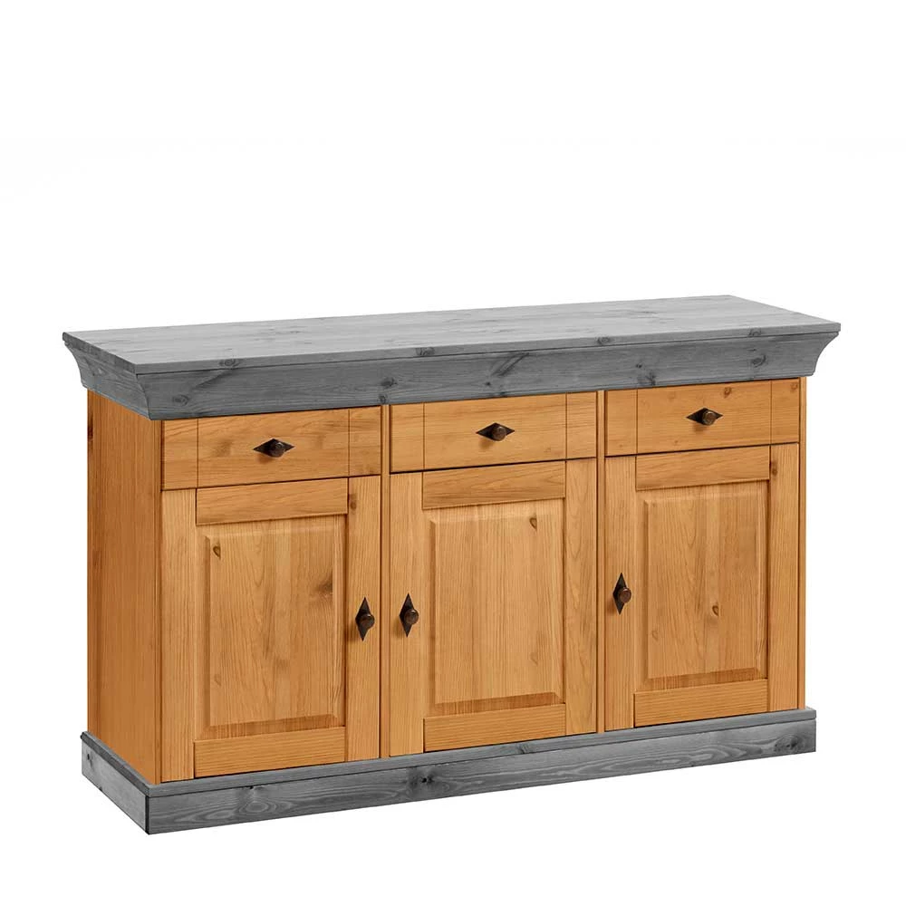 144x85x45 Landhaus Anrichte mit drei Schubladen - Eshelas I 144x85x45 Landhaus Anrichte Mit Drei Schubladen - Eshelas I -Landuva Shop 144x85x45 landhaus anrichte mit drei schubladen drei tueren eshelas i f