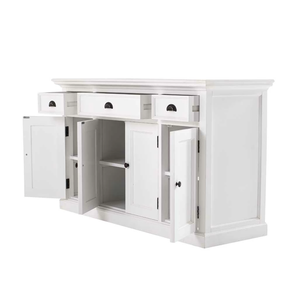 145x85x50 Landhaussideboard in Weiß - Venzeno 145x85x50 Landhaussideboard In Weiß - Venzeno -Landuva Shop 145x85x50 landhaussideboard in weiss aus mahagoni holz mdf venzeno 03