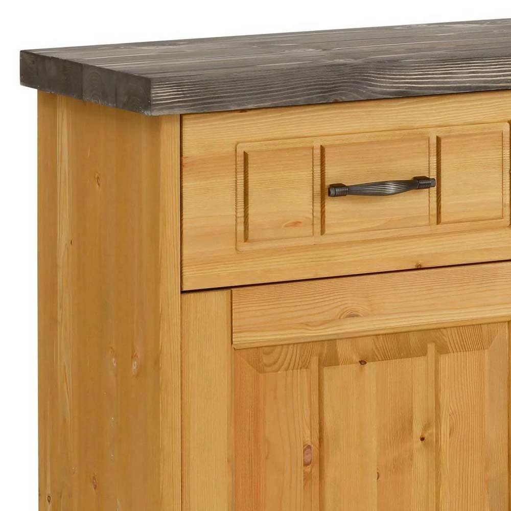 148x91x37 Landhaus Sideboard aus Massivholz - Ostanzia 148x91x37 Landhaus Sideboard Aus Massivholz - Ostanzia -Landuva Shop 148x91x37 landhaus sideboard aus massivholz in kiefer natur grau ostanzia 04