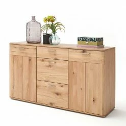 150 Cm Breite Kommode Aus Balkeneiche - Mabasa -Landuva Shop 150 cm breite kommode aus balkeneiche echtholz mabasa 02