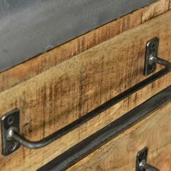 150x66x43 Design Kommode Im Zugwaggon Look - Bahiro -Landuva Shop 150x66x43 design kommode im zugwaggon look aus massivholz eisen bahiro 03