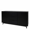 150x86x45 Scandi Style Sideboard In Schwarz - Vigadru 1 150x86x45 Scandi Style Sideboard In Schwarz - Vigadru -Landuva Shop 150x86x45 scandi style sideboard in schwarz aus kiefer teilmassiv vigadru f