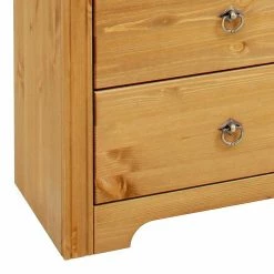 152x68x38 Holzkommode Mit 3 Breiten Schubladen - Imressa -Landuva Shop 152x68x38 holzkommode mit 3 breiten schubladen tuer in kiefer natur imressa 03