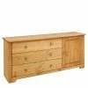 152x68x38 Holzkommode Mit 3 Breiten Schubladen - Imressa 2 152x68x38 Holzkommode Mit 3 Breiten Schubladen - Imressa -Landuva Shop 152x68x38 holzkommode mit 3 breiten schubladen tuer in kiefer natur imressa f