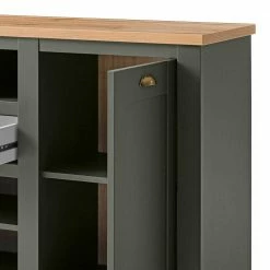 152x83x45 Landhaus Anrichte In Graugrün - Eylan 7 152x83x45 Landhaus Anrichte In Graugrün - Eylan -Landuva Shop 152x83x45 landhaus anrichte in graugruen wildeichefarben eylan 05