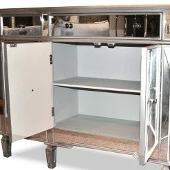 152x91x36 Design Sideboard Verspiegelt - Rulyna 5 152x91x36 Design Sideboard Verspiegelt - Rulyna -Landuva Shop 152x91x36 design sideboard verspiegelt aus mdf in antik silber rulyna 03