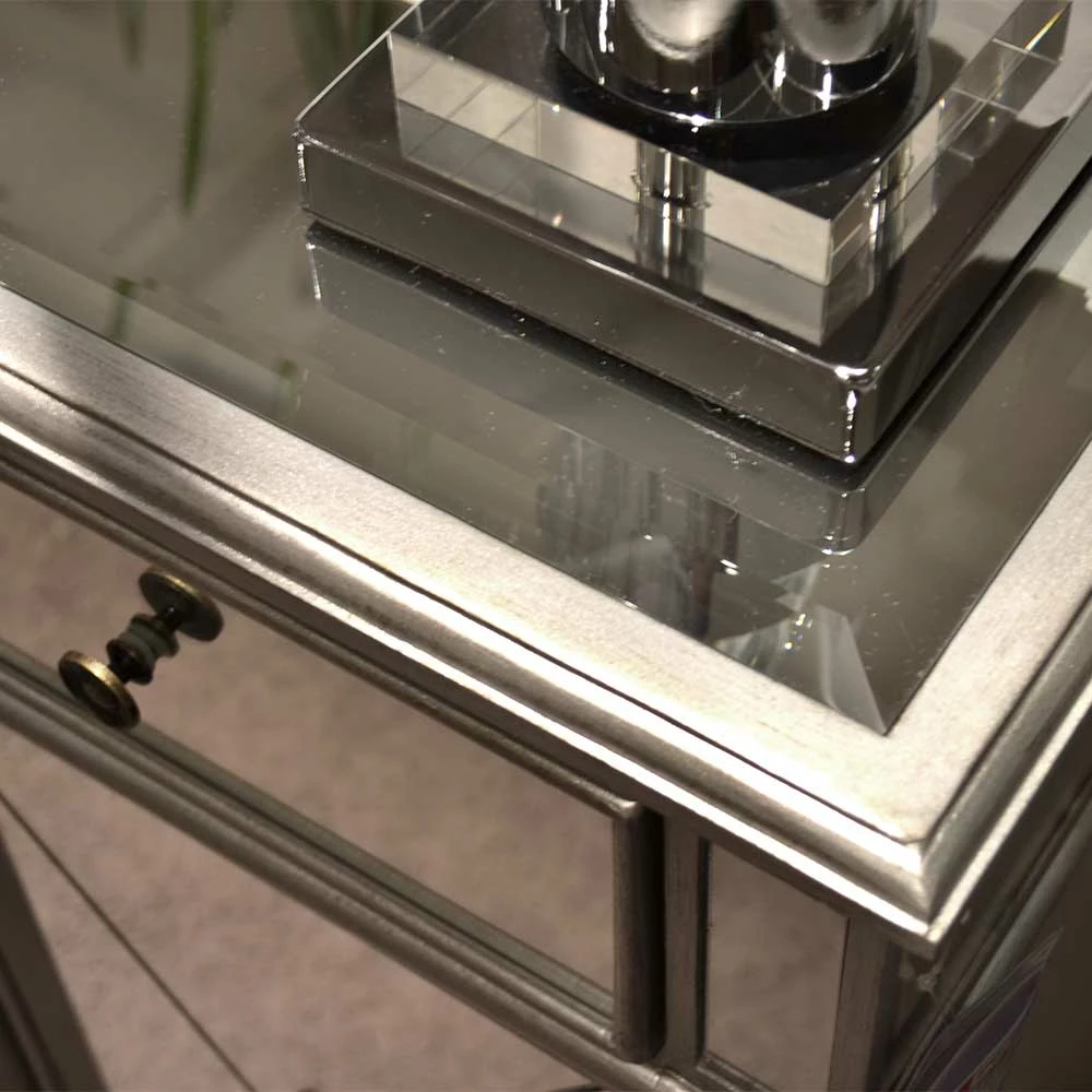 152x91x36 Design Sideboard verspiegelt - Rulyna 152x91x36 Design Sideboard Verspiegelt - Rulyna -Landuva Shop 152x91x36 design sideboard verspiegelt aus mdf in antik silber rulyna 05