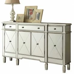 152x91x36 Design Sideboard Verspiegelt - Rulyna