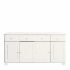 156x77x34 Kiefer Sideboard In Weiß Lasiert - Oncerta -Landuva Shop 153x76x35 kiefer sideboard in weiss lasiert 4 tuerig 2 schubladen oncerta 03