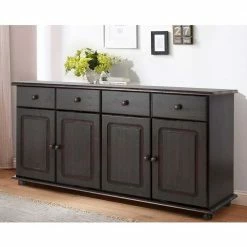 156x77x34 Landhaus-Sideboard In Dunklem Braun Wenge - Truscava 9 156x77x34 Landhaus-Sideboard In Dunklem Braun Wenge - Truscava -Landuva Shop 153x76x35 landhaus sideboard in dunklem braun wenge aus massivholz kiefer truscava 01