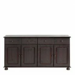 156x77x34 Landhaus-Sideboard In Dunklem Braun Wenge - Truscava 10 156x77x34 Landhaus-Sideboard In Dunklem Braun Wenge - Truscava -Landuva Shop 153x76x35 landhaus sideboard in dunklem braun wenge aus massivholz kiefer truscava 02