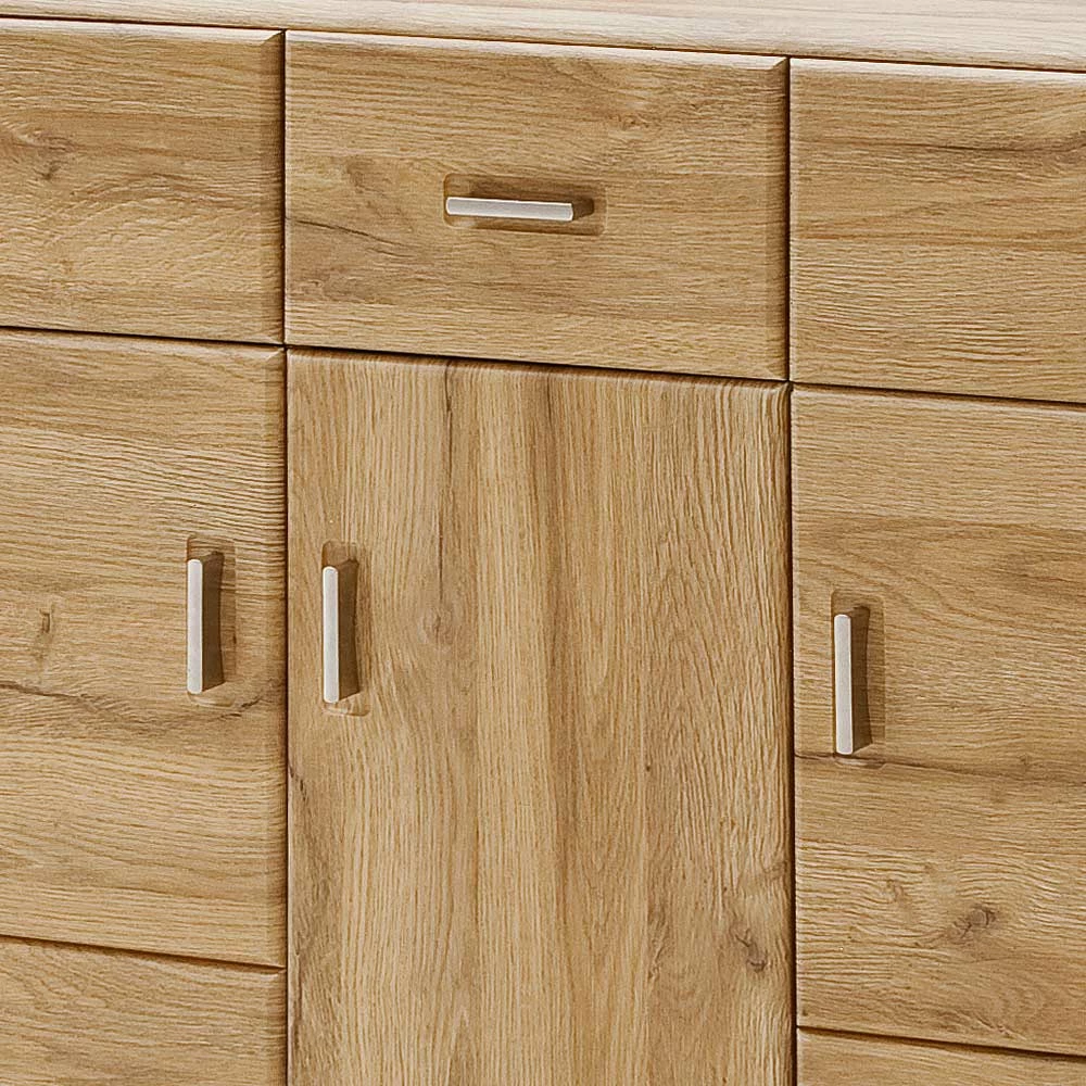 154x88x45 Sideboard mit drei Schubladen & Türen - Iniena 154x88x45 Sideboard Mit Drei Schubladen & Türen - Iniena -Landuva Shop 154x88x45 sideboard mit drei schubladen tueren in dekor wildeiche iniena 04