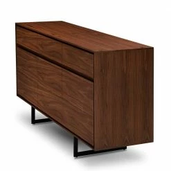 155x85x45 Retro-Sideboard Mit Bügelgestell - Frenanda 4 155x85x45 Retro-Sideboard Mit Bügelgestell - Frenanda -Landuva Shop 155x85x45 retro sideboard mit buegelgestell stahl in walnuss schwarz frenanda 02