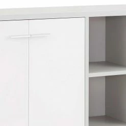 156x111x40 Hohes Sideboard Fürs Büro - Tederana -Landuva Shop 156x111x40 hohes sideboard fuers buero in weiss grau viel stauraum fuer ordner tederana 03